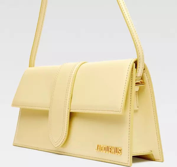 YELLOW LEATHER HANDBAG