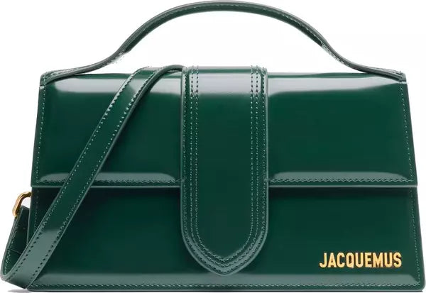 GREEN LEATHER CROSSBODY BAG