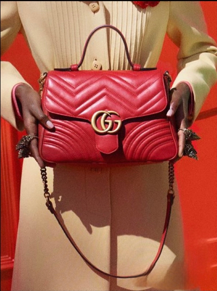 Red Leather Di Calfskin Crossbody Bag
