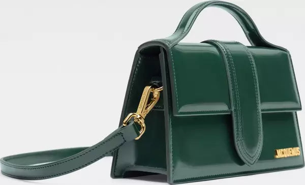 GREEN LEATHER CROSSBODY BAG
