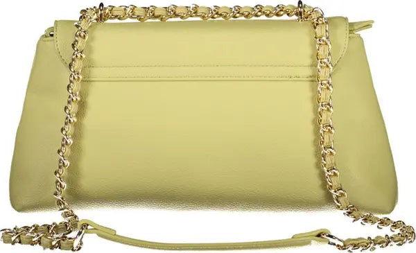 GREEN POLYETHYLENE WOMEN HANDBAG