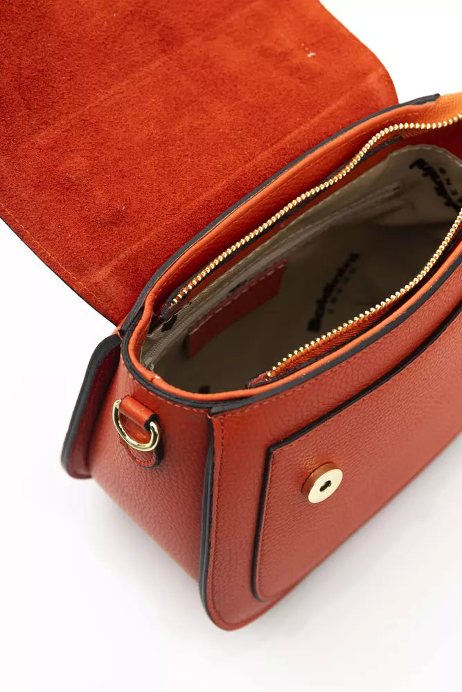 Red Cowhide Handbag