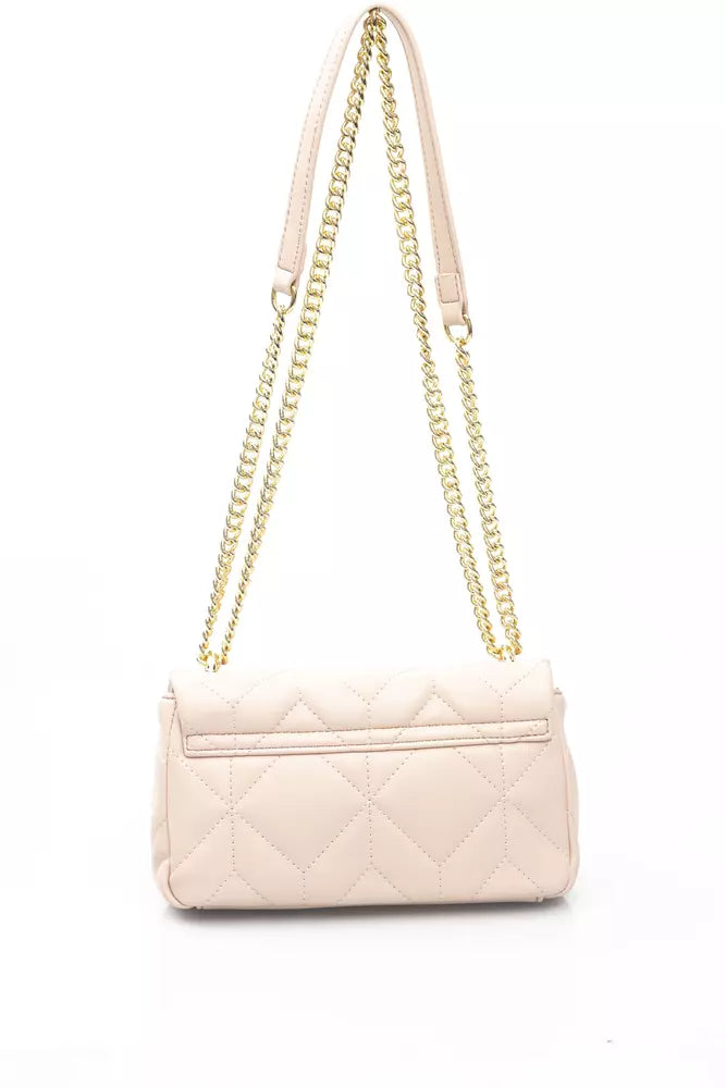 Pink Polyurethane Shoulder Bag
