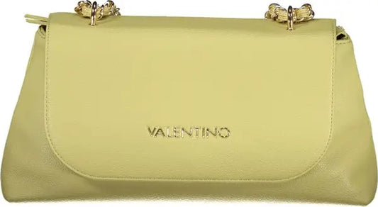 GREEN POLYETHYLENE WOMEN HANDBAG