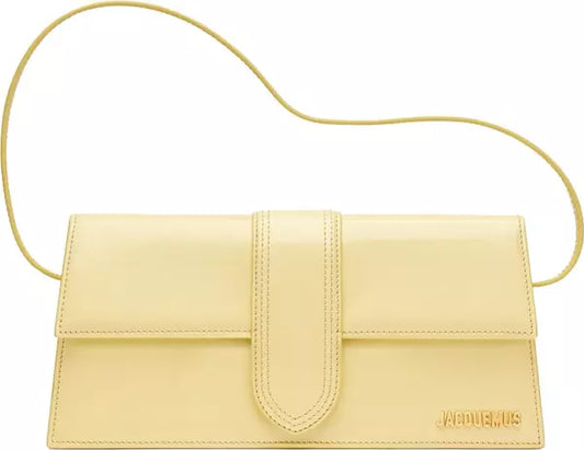 YELLOW LEATHER HANDBAG