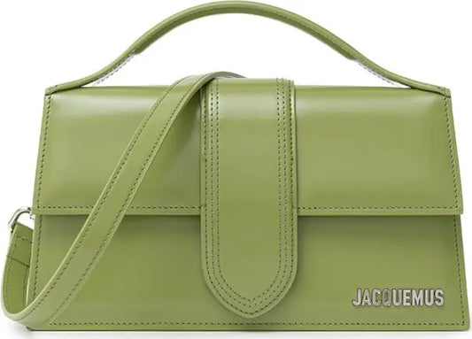 GREEN LEATHER SHOULDER BAG
