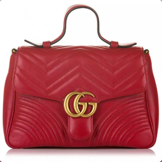 Red Leather Di Calfskin Crossbody Bag