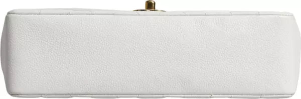 WHITE MEDIUM CLASSIC DIANA SHOULDER BAG GOLD PLATED PURSE