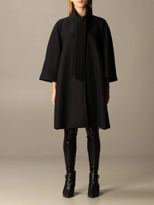 Black Wool Vergine Jackets & Coat